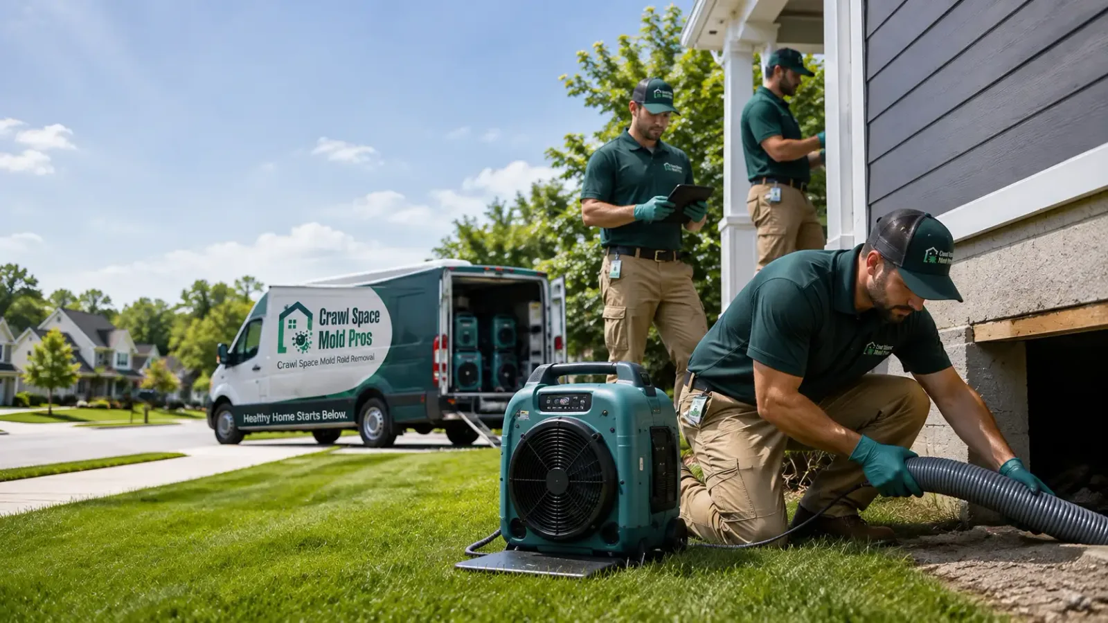 Crawl Space Mold Removal in Columbia, CA